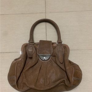 Botkier snake skin satchel (tan)